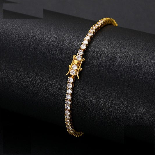 3mm to 5mm Moissanite Tennis Bracelet for Men