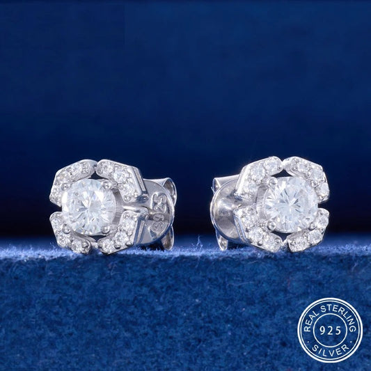 Moissanite Stud Earrings, image 2