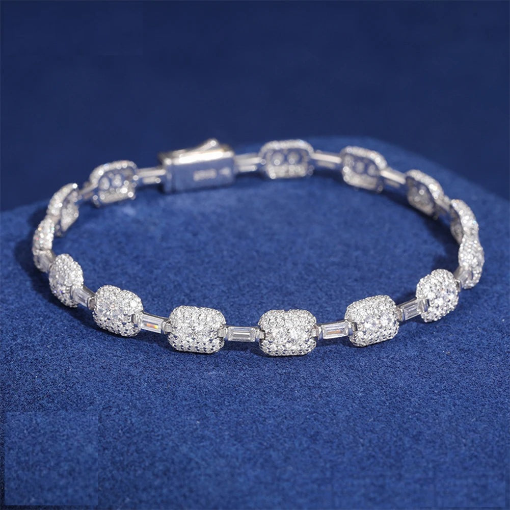 7mm Iced Out Link Bracelet for Men, image 2