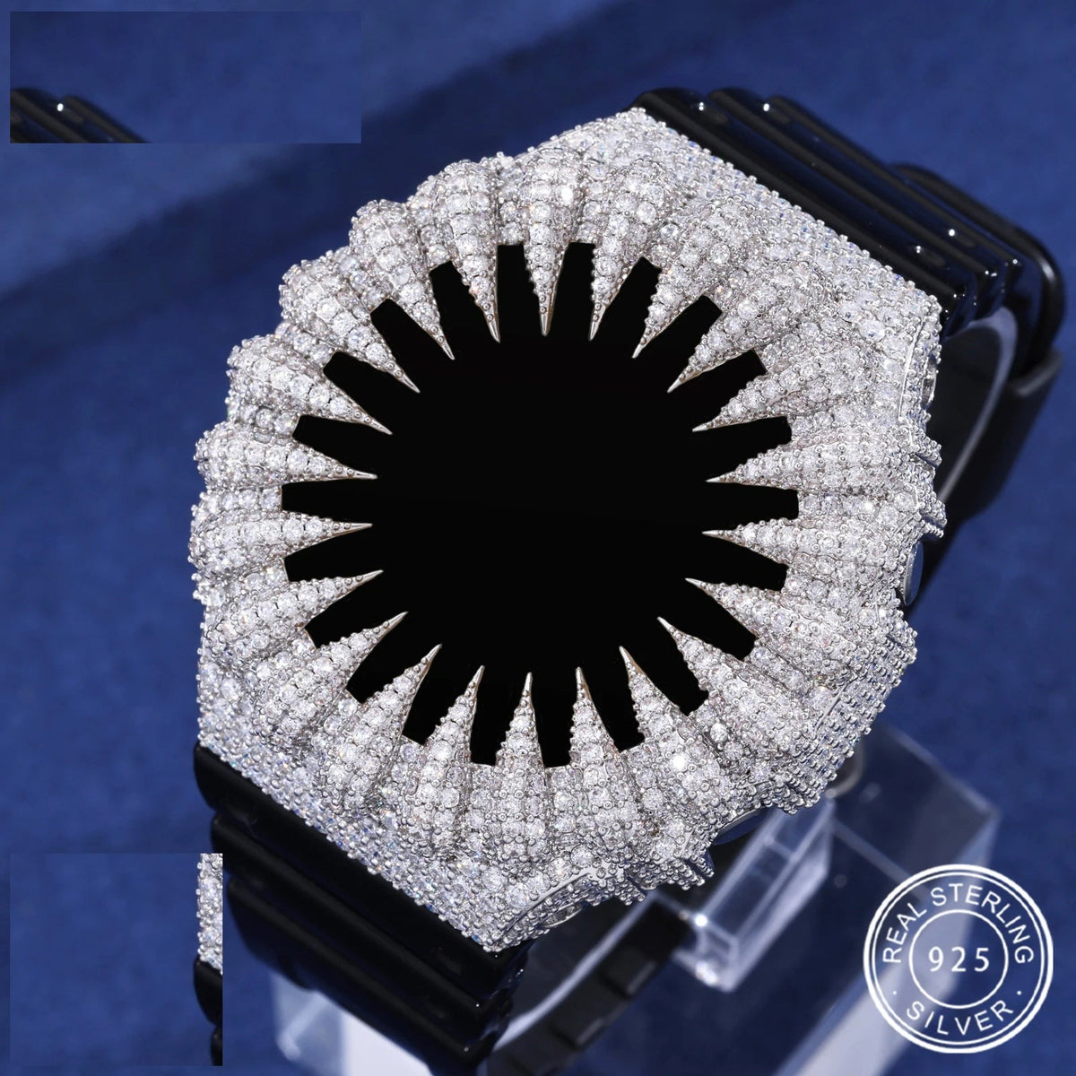 Iced Out Claw Watch Bezel, image 2
