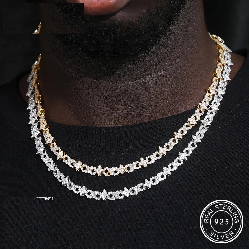 8mm Iced Out Infinity Link Necklace or Bracelet for Men, image 2