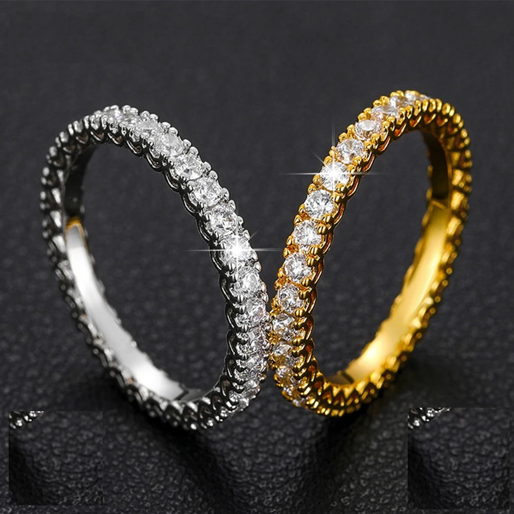 Moissanite Full Eternity Band Ring
