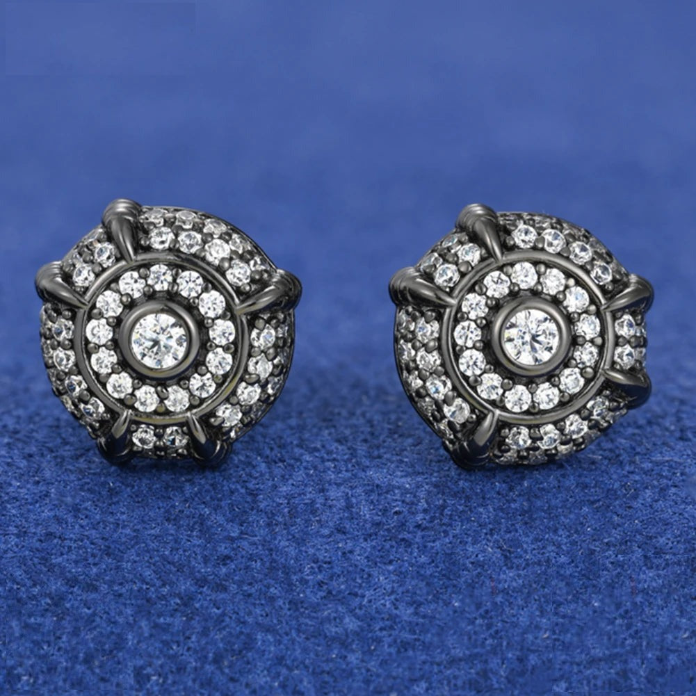 Moissanite Stud Earrings for Men, image 3