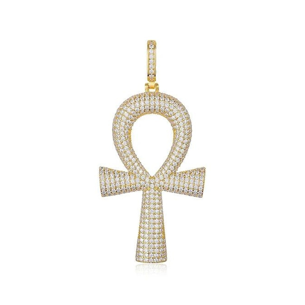Iced Out Ankh Pendant for Men
