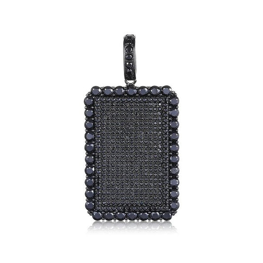 Iced Out Tag Pendant for Men