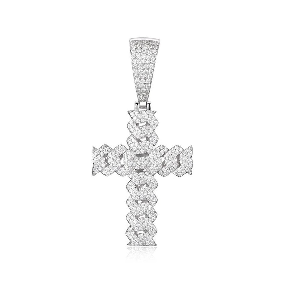 Iced Out Cross Pendant for Men