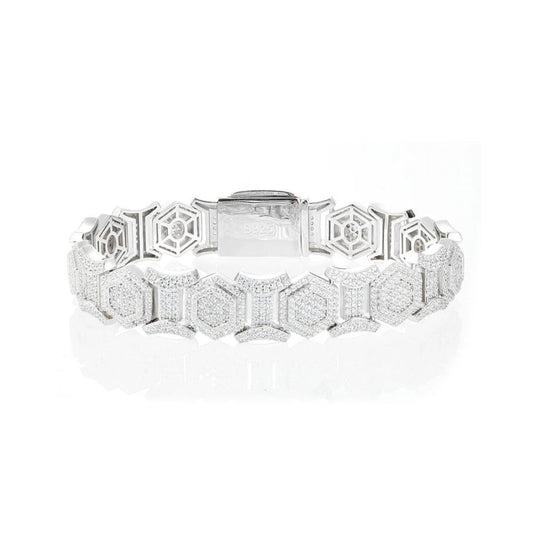 Hexagon Link Bracelet for Men