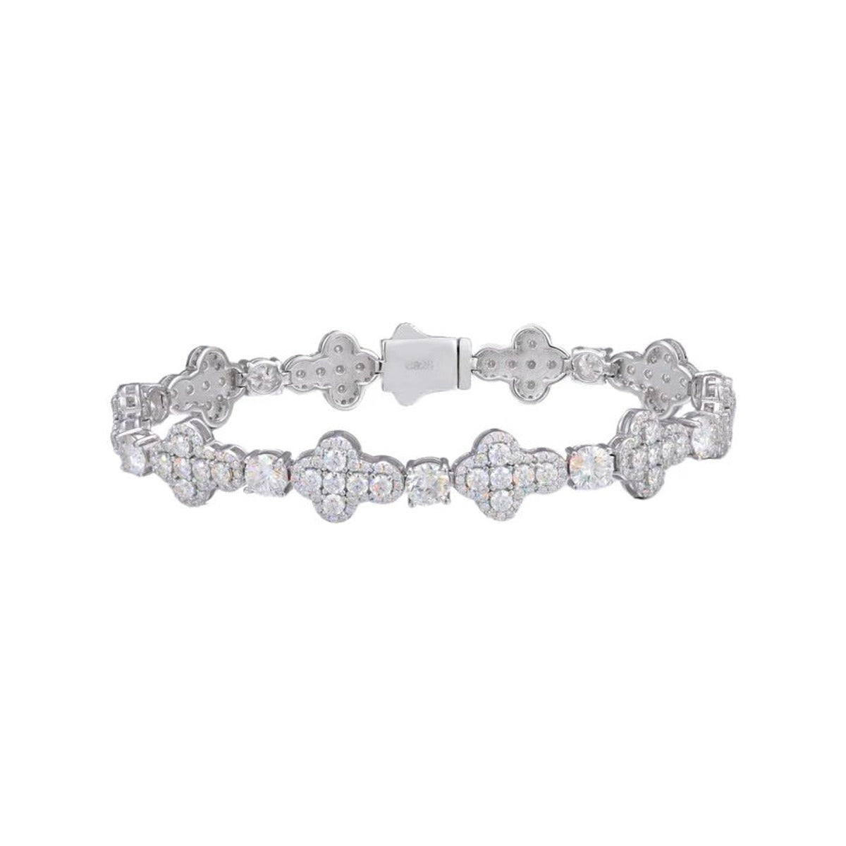 Iced Out Cross Link Bracelet for Men