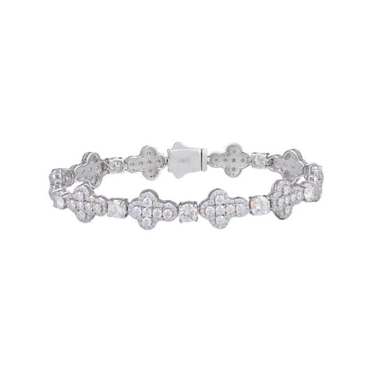 Iced Out Cross Link Bracelet for Men