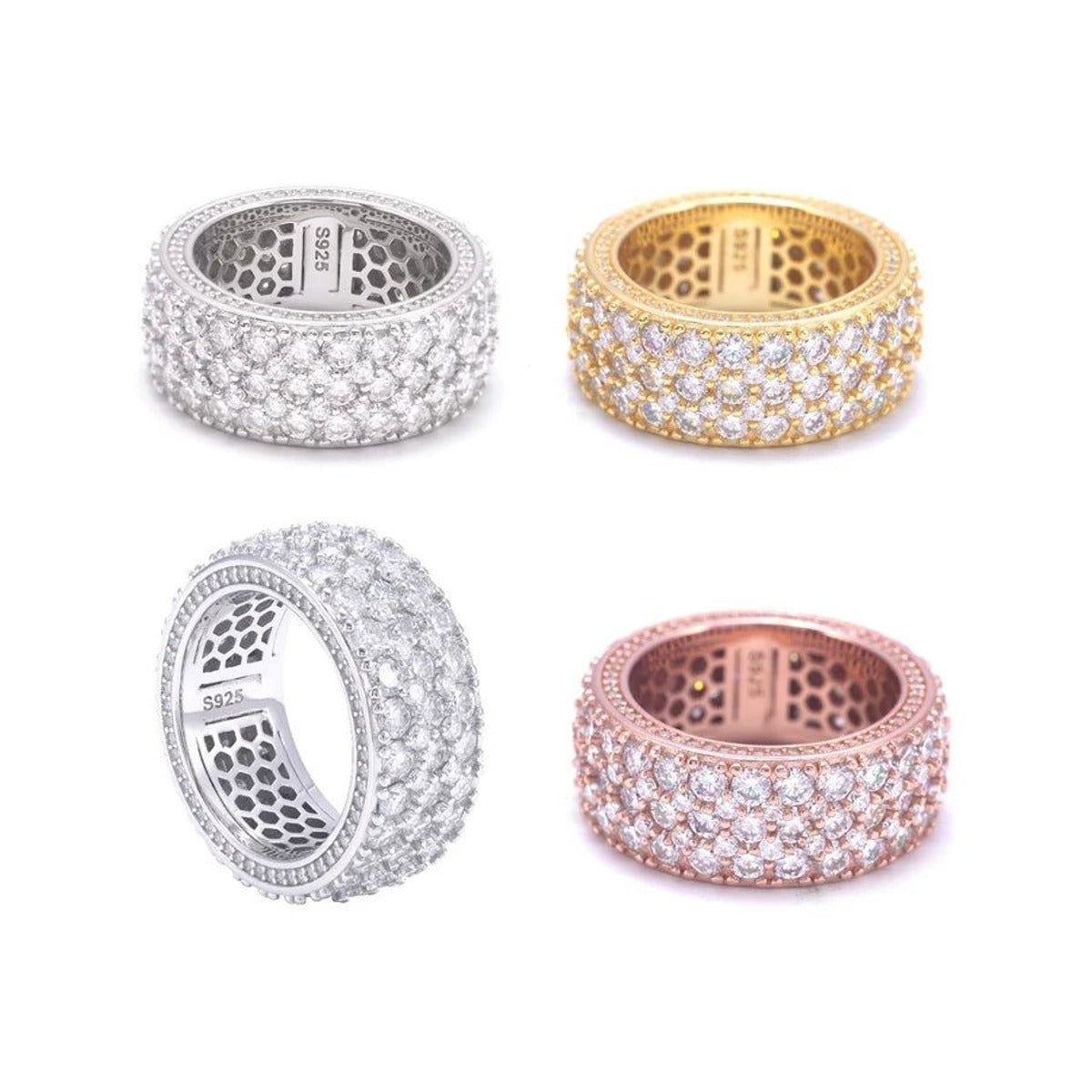 Wide Pave Band Ring for Men