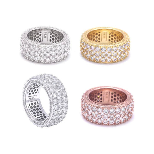Wide Pave Band Ring for Men