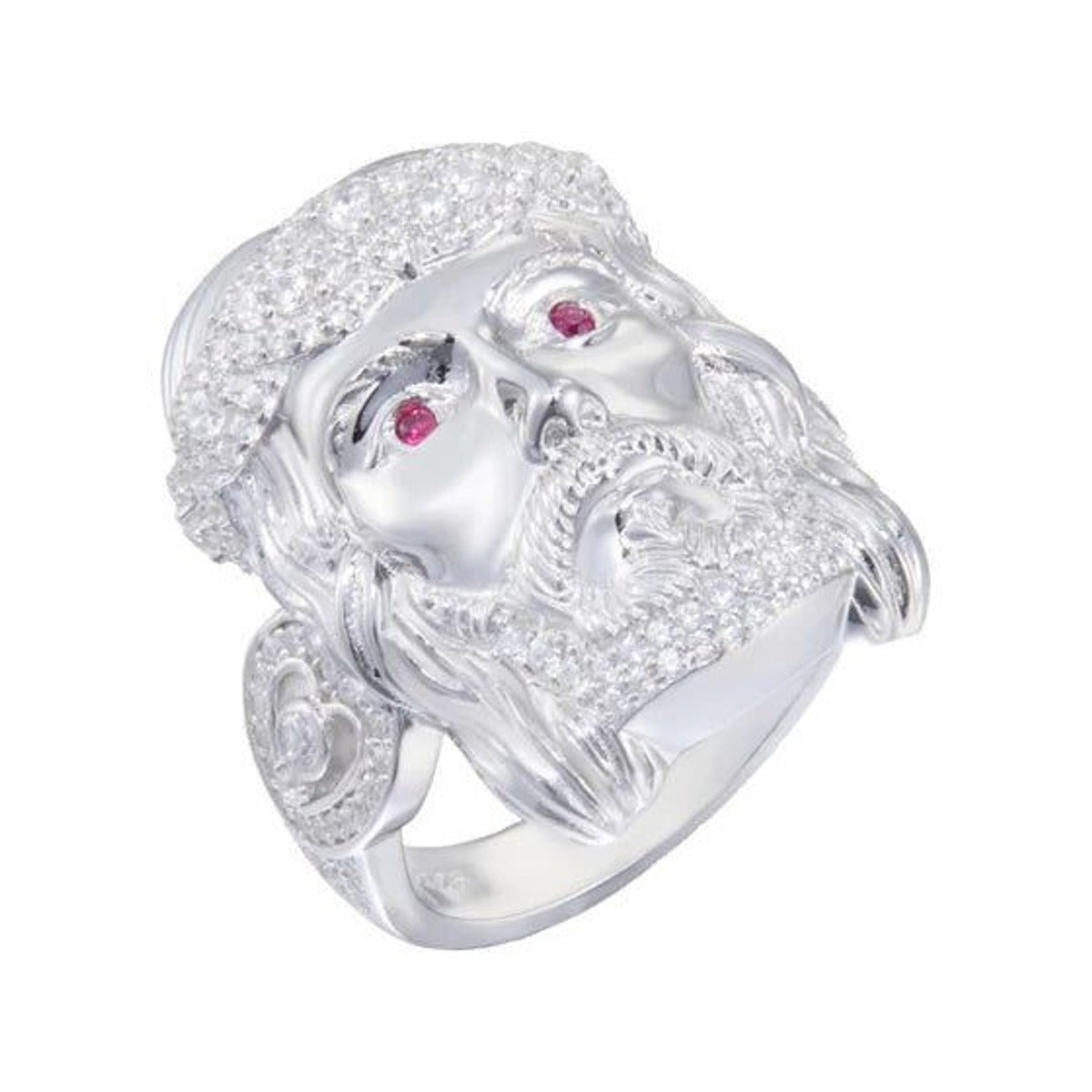 Iced Out Jesus Portrait Ring for Men