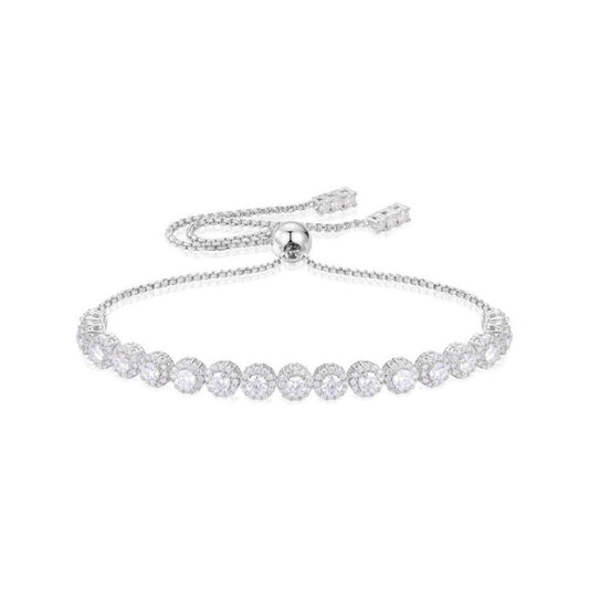 Iced Out Moissanite Halo Tennis Bracelet