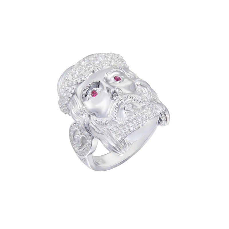 Iced Out Jesus Portrait Ring for Men, image 2