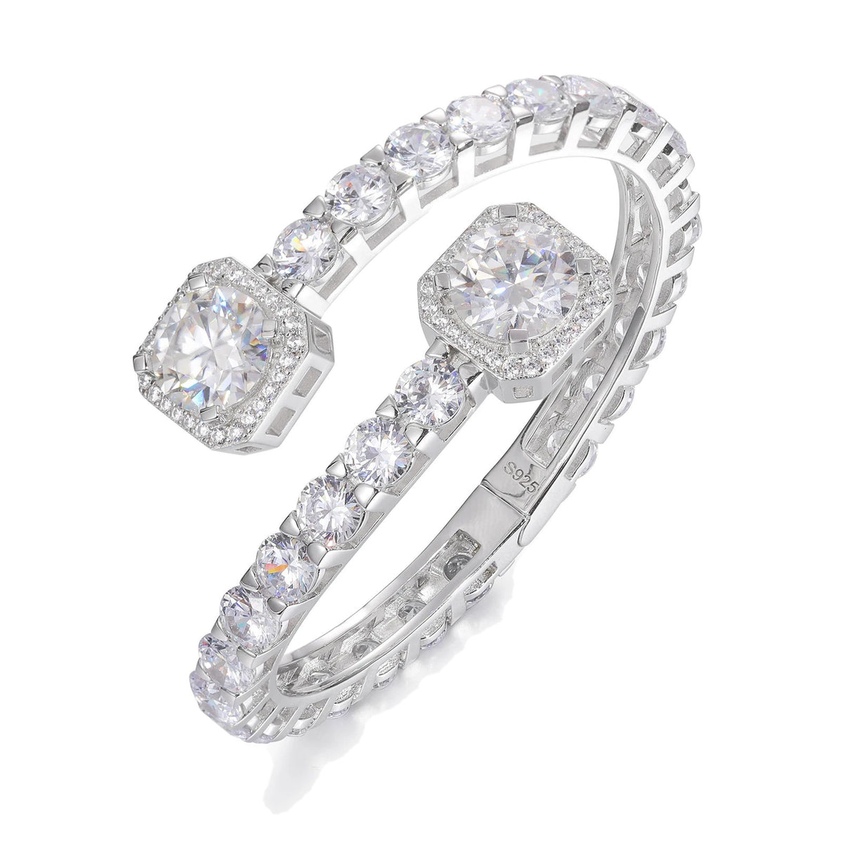 Iced Out Bangle or Tennis Bracelet for Men