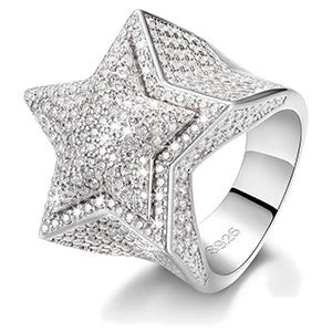 Iced Out Moissanite Rings for Men, image 12