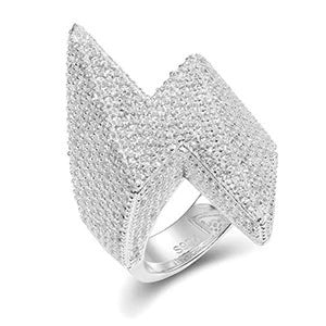 Iced Out Moissanite Statement Rings for Men