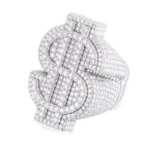 Iced Out Moissanite Statement Rings for Men, image 10