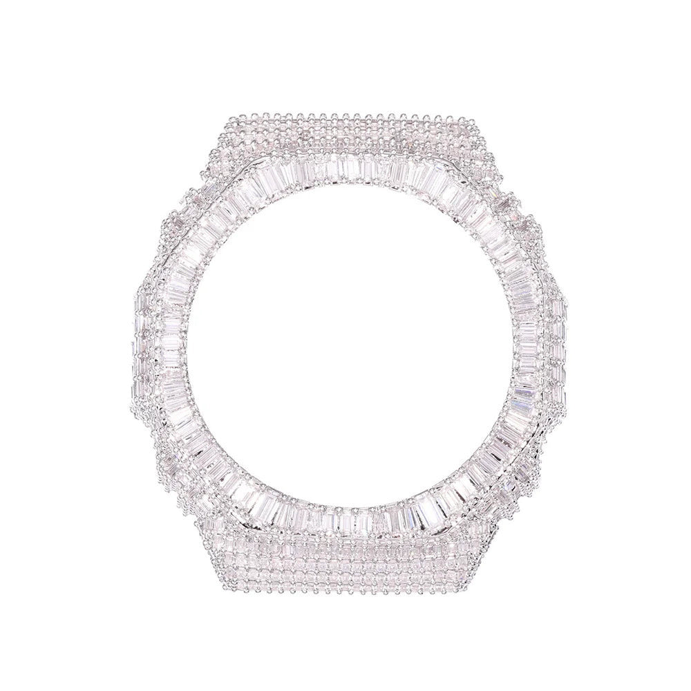 Iced Out Baguette Watch Bezel