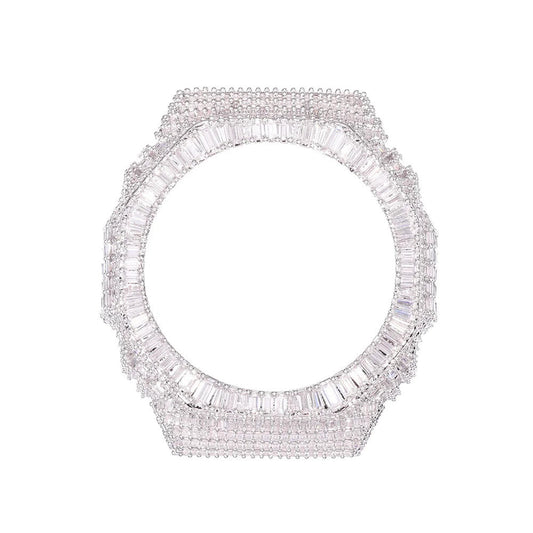 Iced Out Baguette Watch Bezel