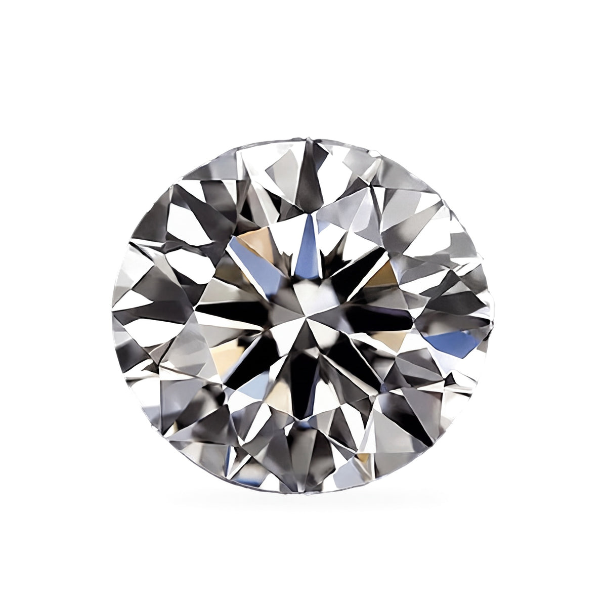 0.86 carat E round lab-grown diamond, IGI LG572347140. Studio image refined from the supplier's photo of this stone.