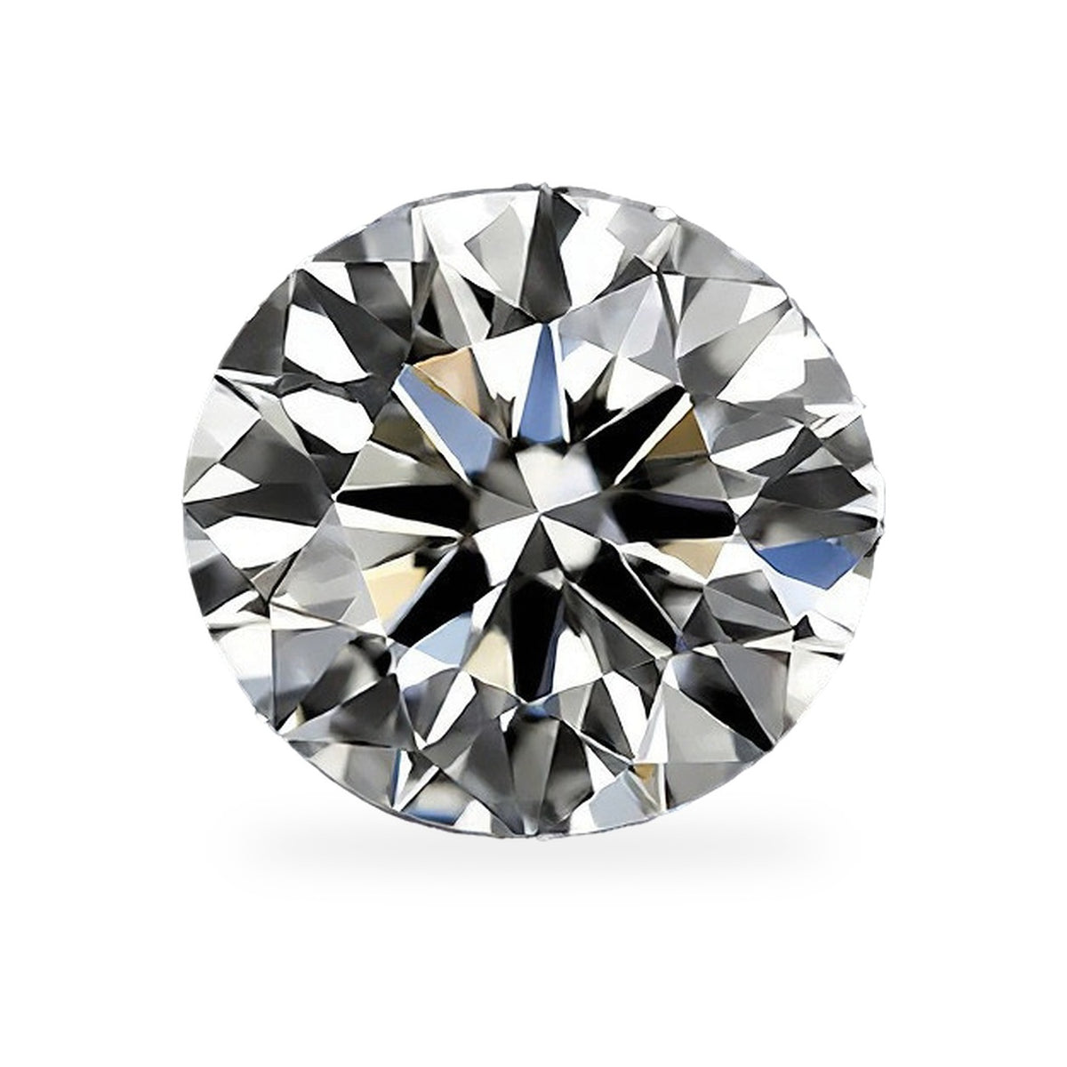 0.86 carat E round lab-grown diamond, IGI LG572347140. Supplier photo of this stone.