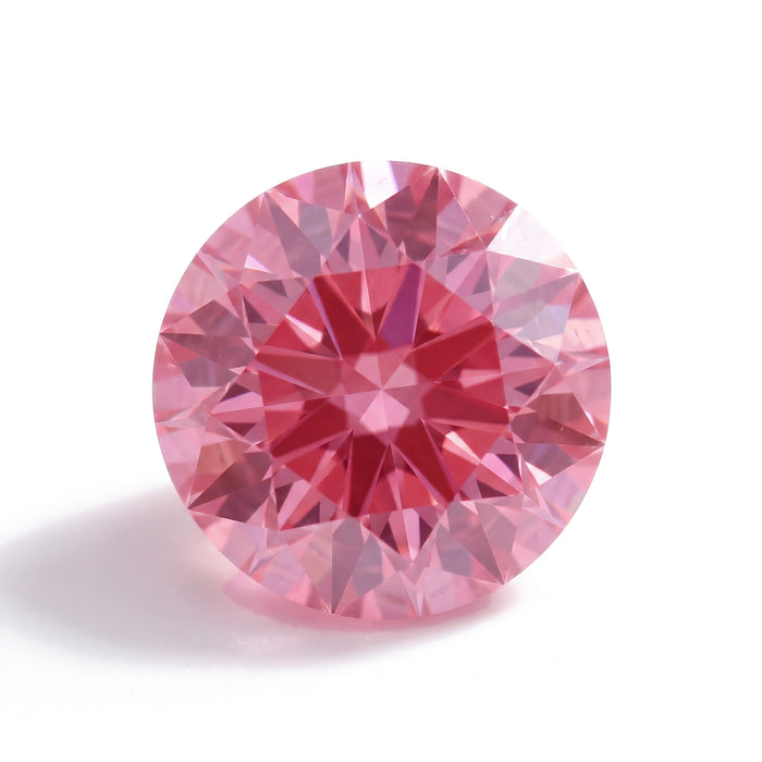 1.08 Carat Fancy Vivid Pink VS1 Round Lab-Grown Diamond - IGI Certified