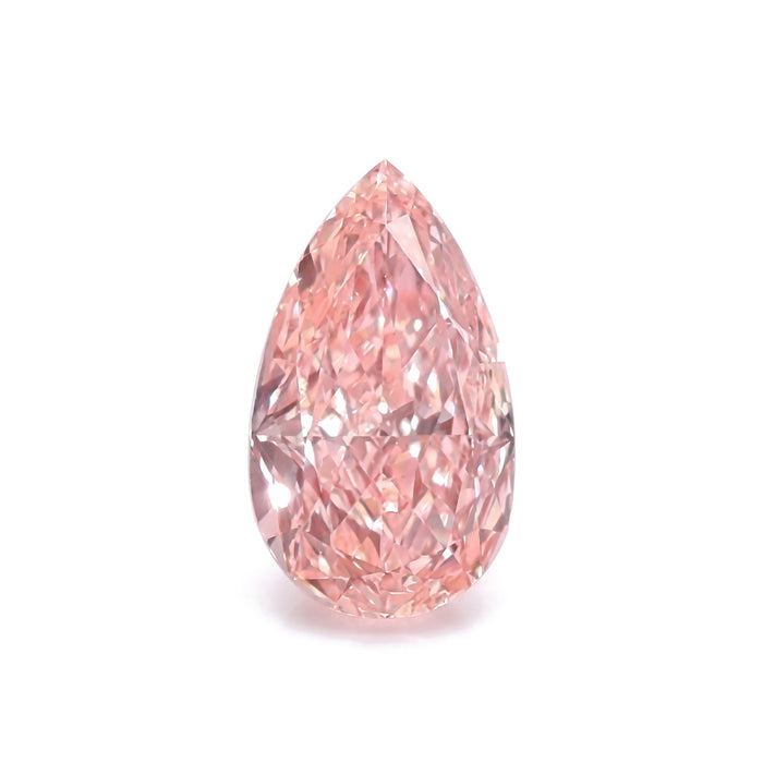 1.05 Carat Fancy Vivid Pink VS1 Pear Lab-Grown Diamond - IGI Certified