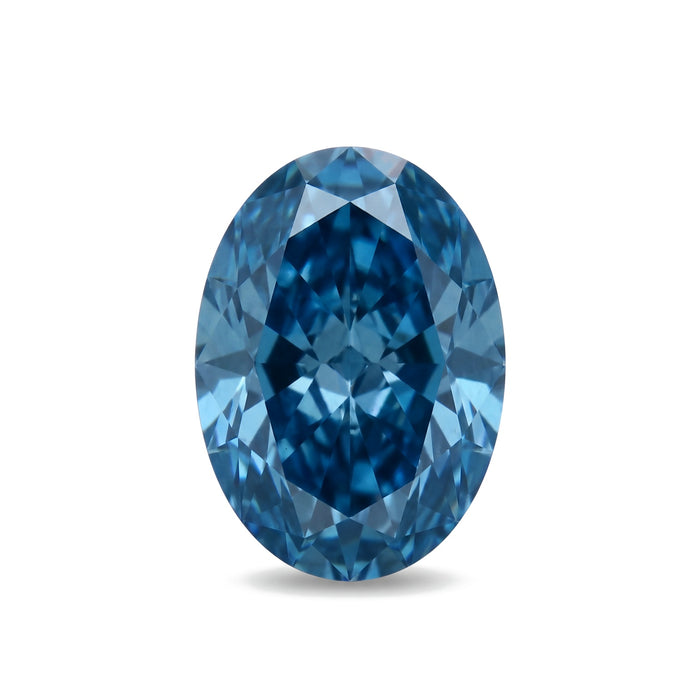 1.51 Carat Fancy Intense Blue VS1 Oval Lab-Grown Diamond - IGI Certified