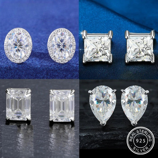 Moissanite Stud Earrings, image 2