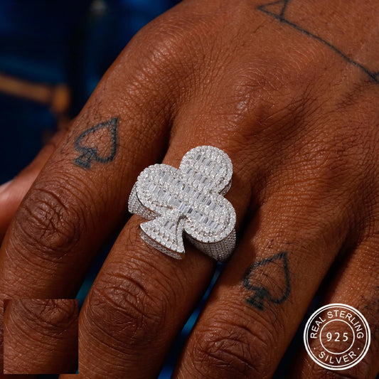 Iced Out Club Signet Ring for Men, image 2