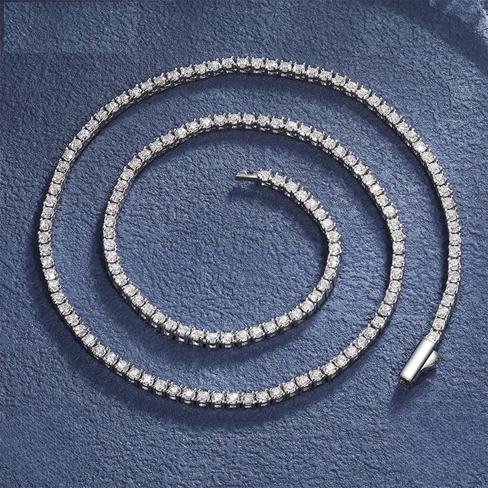 2mm Moissanite Tennis Necklace or Bracelet, image 2