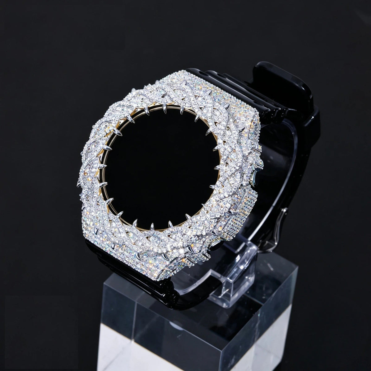 Iced Out Thorn Watch Bezel, image 2
