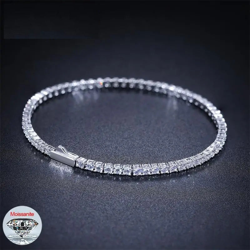 2mm Moissanite Tennis Bracelet, image 3