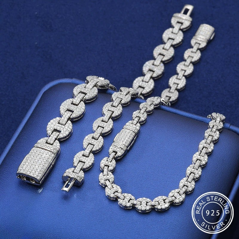 Iced Out Mariner Link Chain, image 2