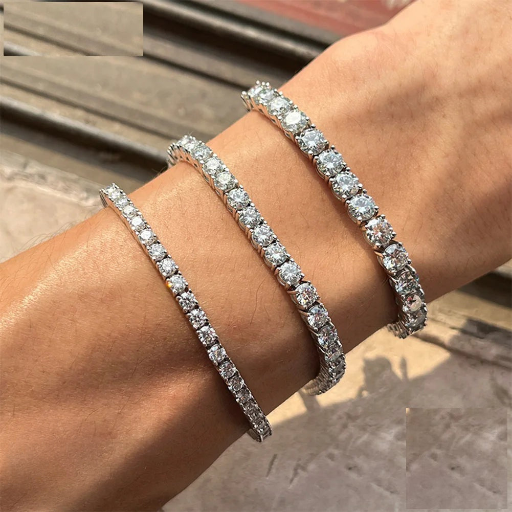 2mm to 6mm Moissanite Tennis Bracelet, image 2