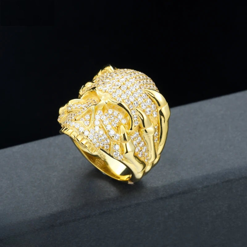 Iced Out Skull Ring for Men
