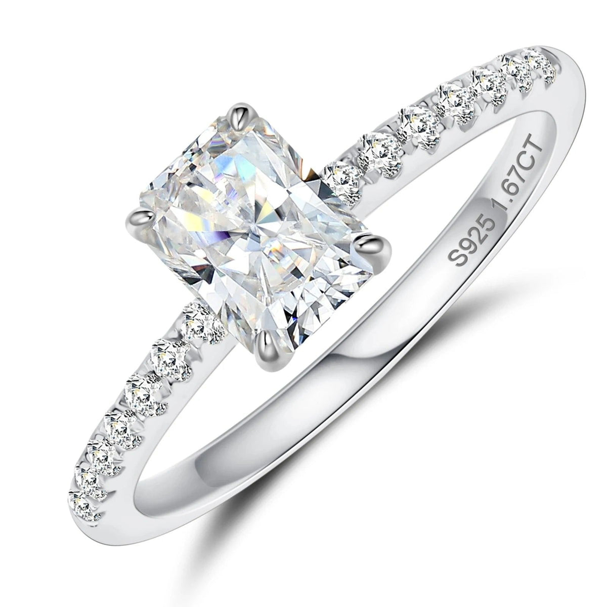 Moissanite Solitaire Engagement Rings