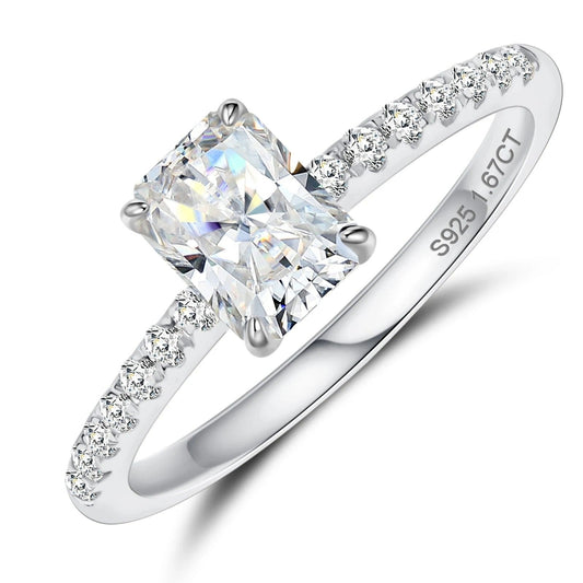 Moissanite Solitaire Engagement Rings