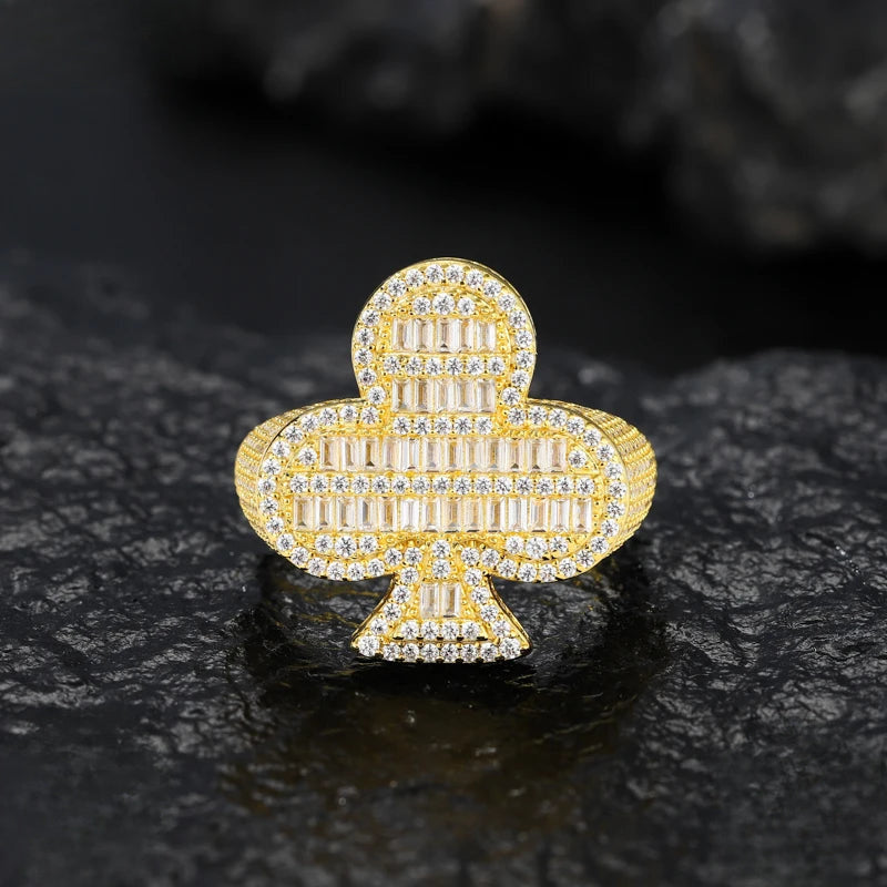 Iced Out Club Suit Ring for Men, image 2