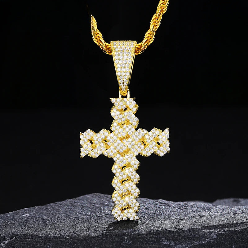 14mm Cross Pendant for Men, image 2