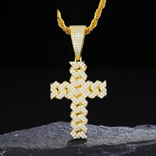 14mm Cross Pendant for Men, image 2