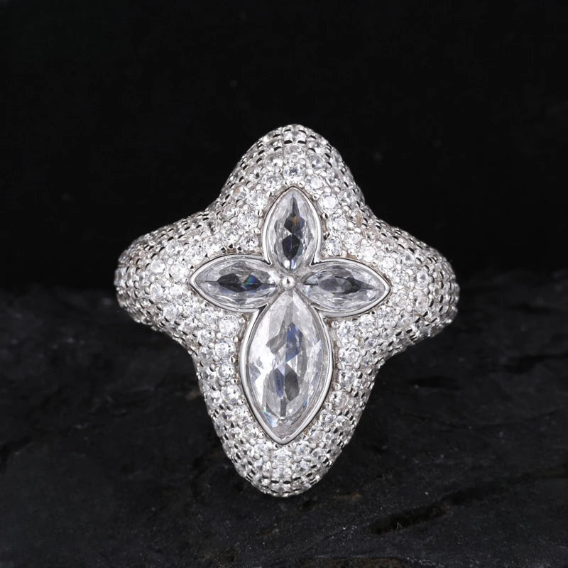Iced Out Pave Statement Ring for Men, image 2