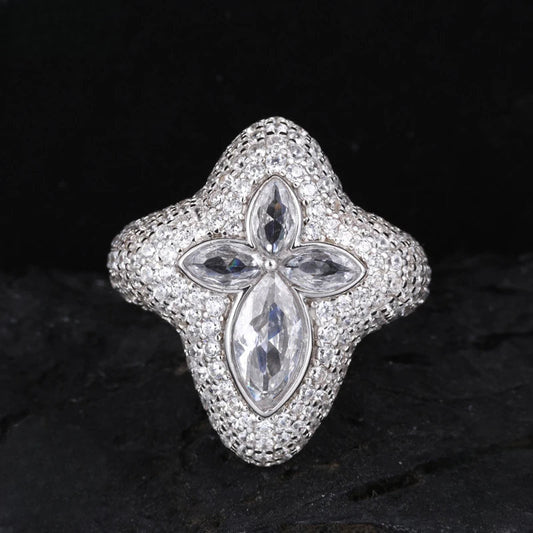 Iced Out Pave Statement Ring for Men, image 2