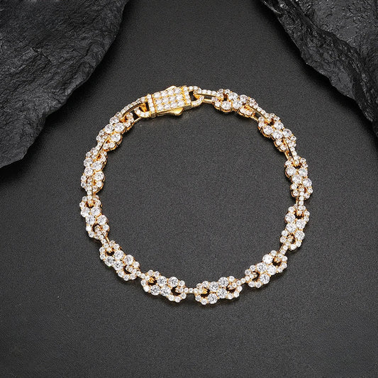 Moissanite Cuban Link Bracelet for Men, image 3