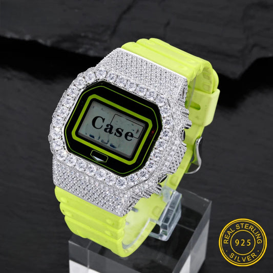 Iced Out Moissanite Watch Case, image 2