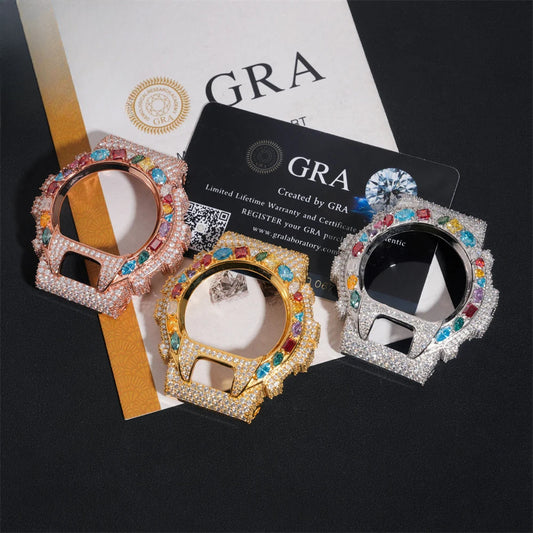 Iced Out Watch Bezel and Strap Set, image 2