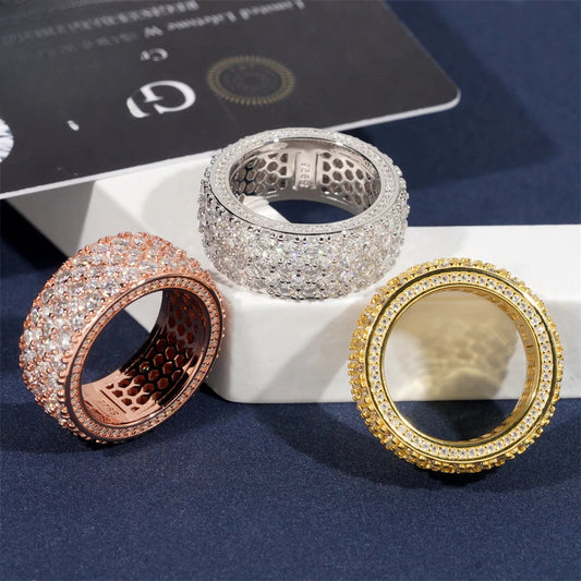 Wide Pave Band Ring for Men, image 3