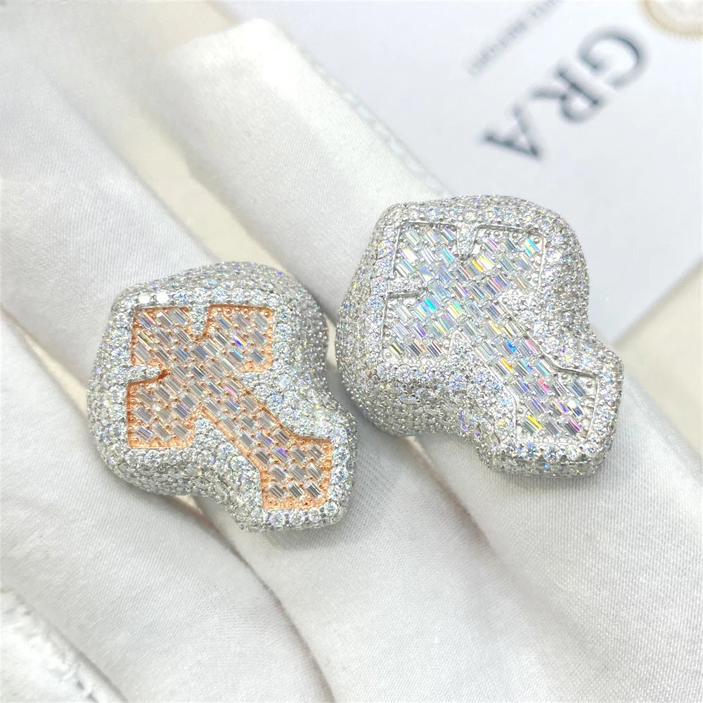 Iced Out Cross Signet Ring for Men, image 2