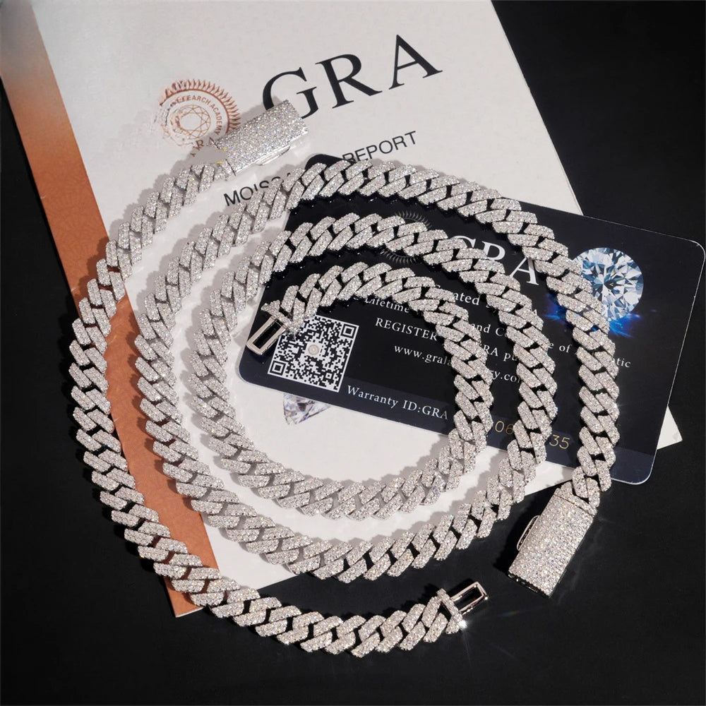 8mm Iced Out Cuban Link Chain for Men, image 3